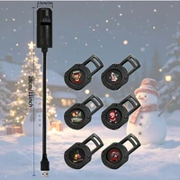Christmas LED Projector Light 3/6/10pcs Projection Patterns- Adjustable Santa Claus Christmas Tree Night Light Christmas Decor 6