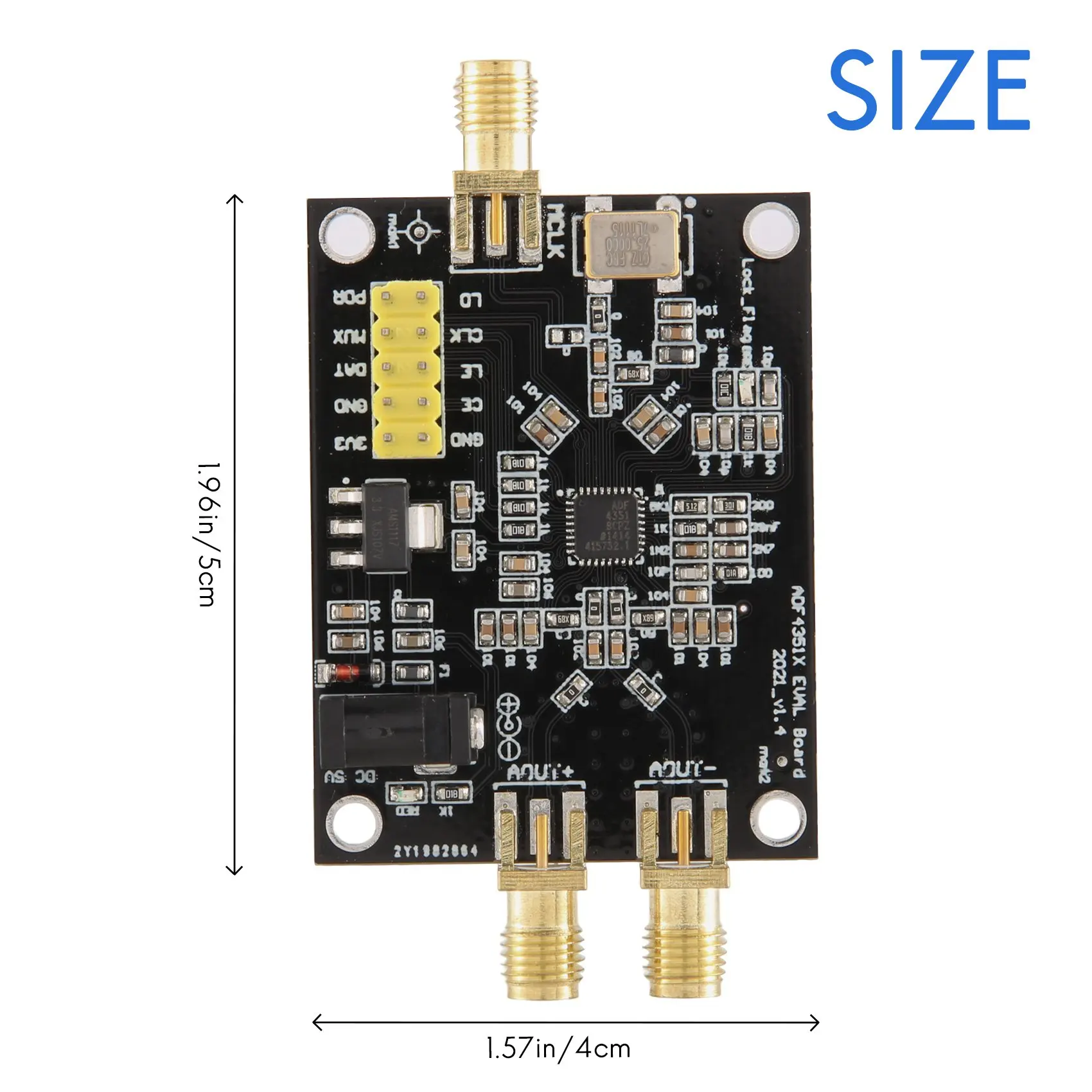 โมดูลส่งสัญญาณ RF บอร์ดพัฒนา ADF4350วงจรซินธิไซเซอร์ความถี่137MHz-4.4GHz สำหรับเครื่องขยายสัญญาณ LAN