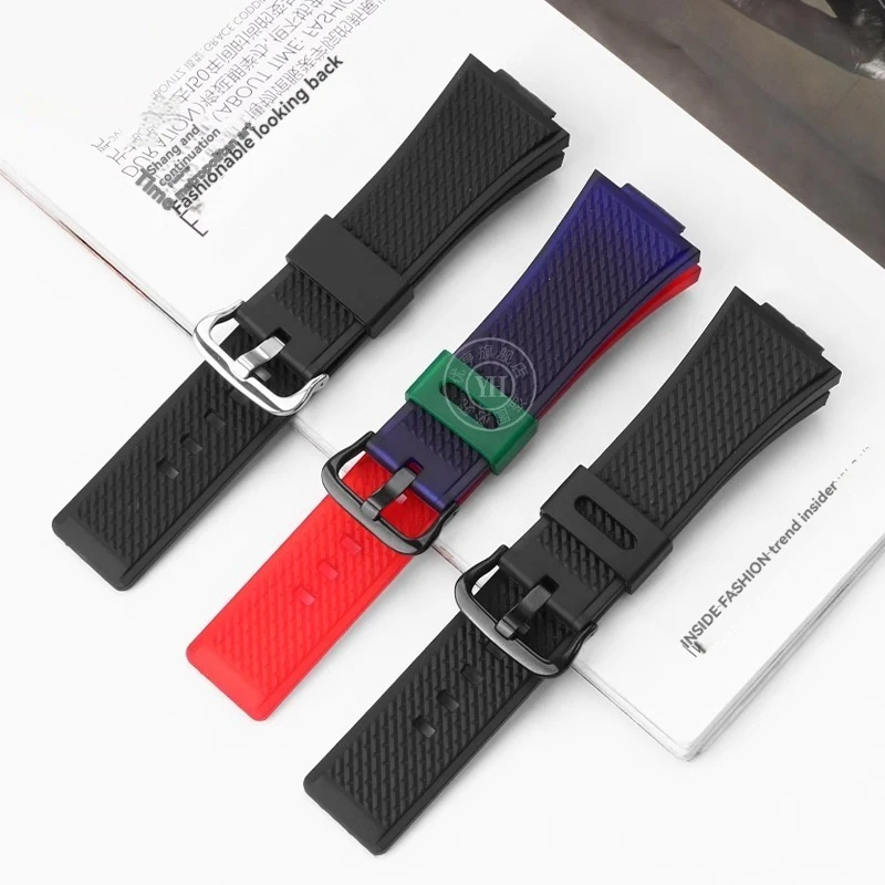 ل كاسيو حزام ساعة اليد G-SHOCK الصلب القلب GM110 GM-110 سيليكون المطاط حزام الساعات GM 110 سوار رياضي الرجال المعادن معصمه 16 مللي متر