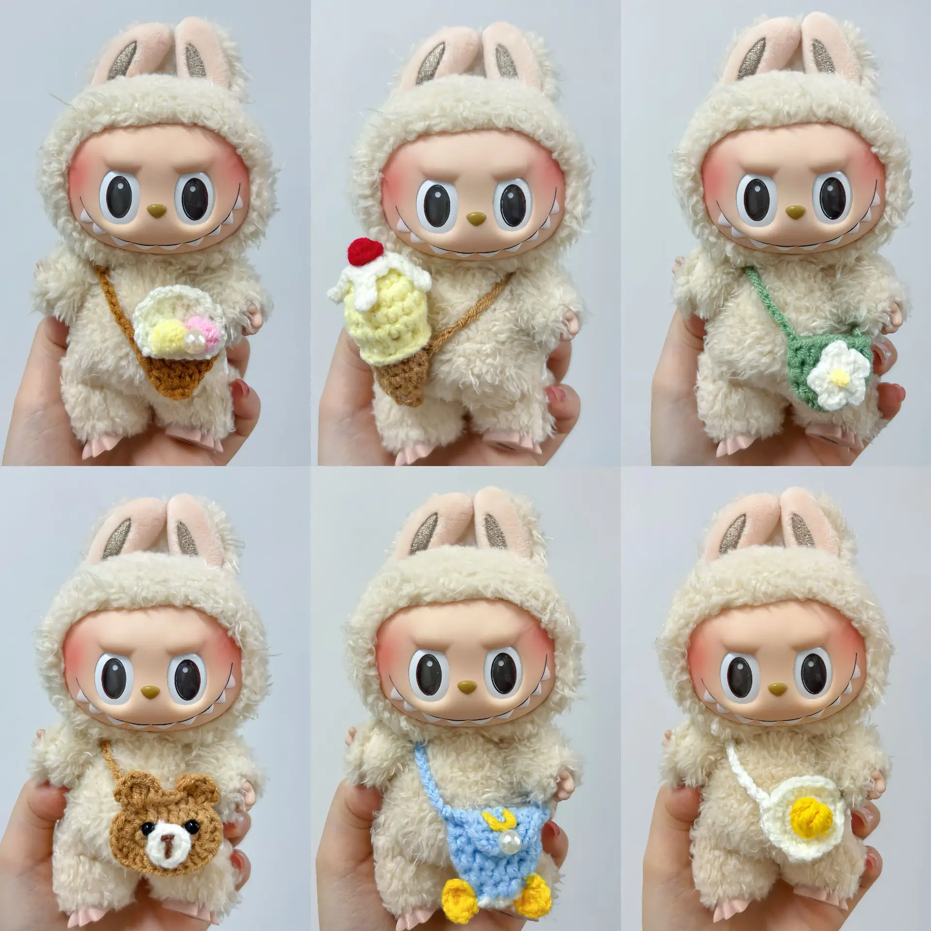 

Mini Shoulder bag Plush Doll'S Clothes Outfit Accessories For Labubu Kawaii Doll Accessories DIY Cross-pack