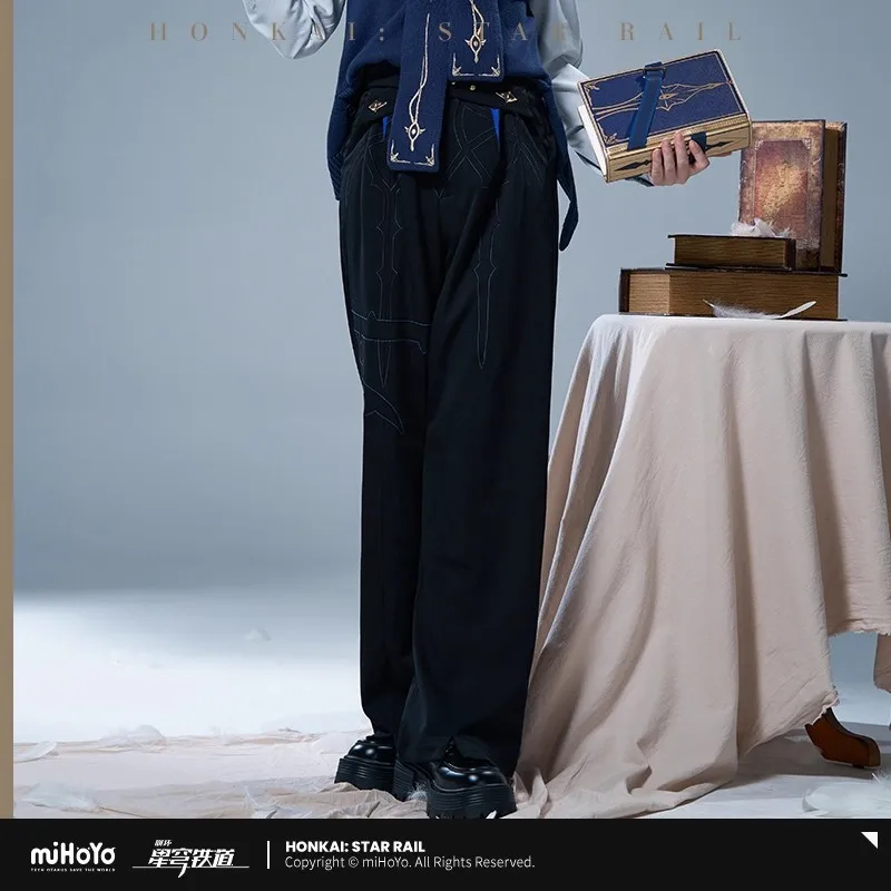 

MiHoYo Официальная игра Sunday Брюки Honkai Star Rail Sunday Theme Брюки Одежда Повседневные брюки Широкие брюки Косплей Рождественские подарки