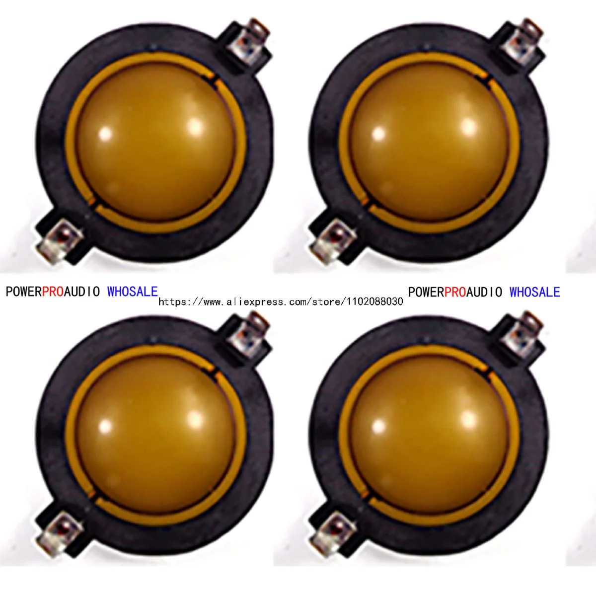 4pcs neodymium speaker diaphragm DE400 replacement tweeter 44mm voice coil for professional audio Flat wire