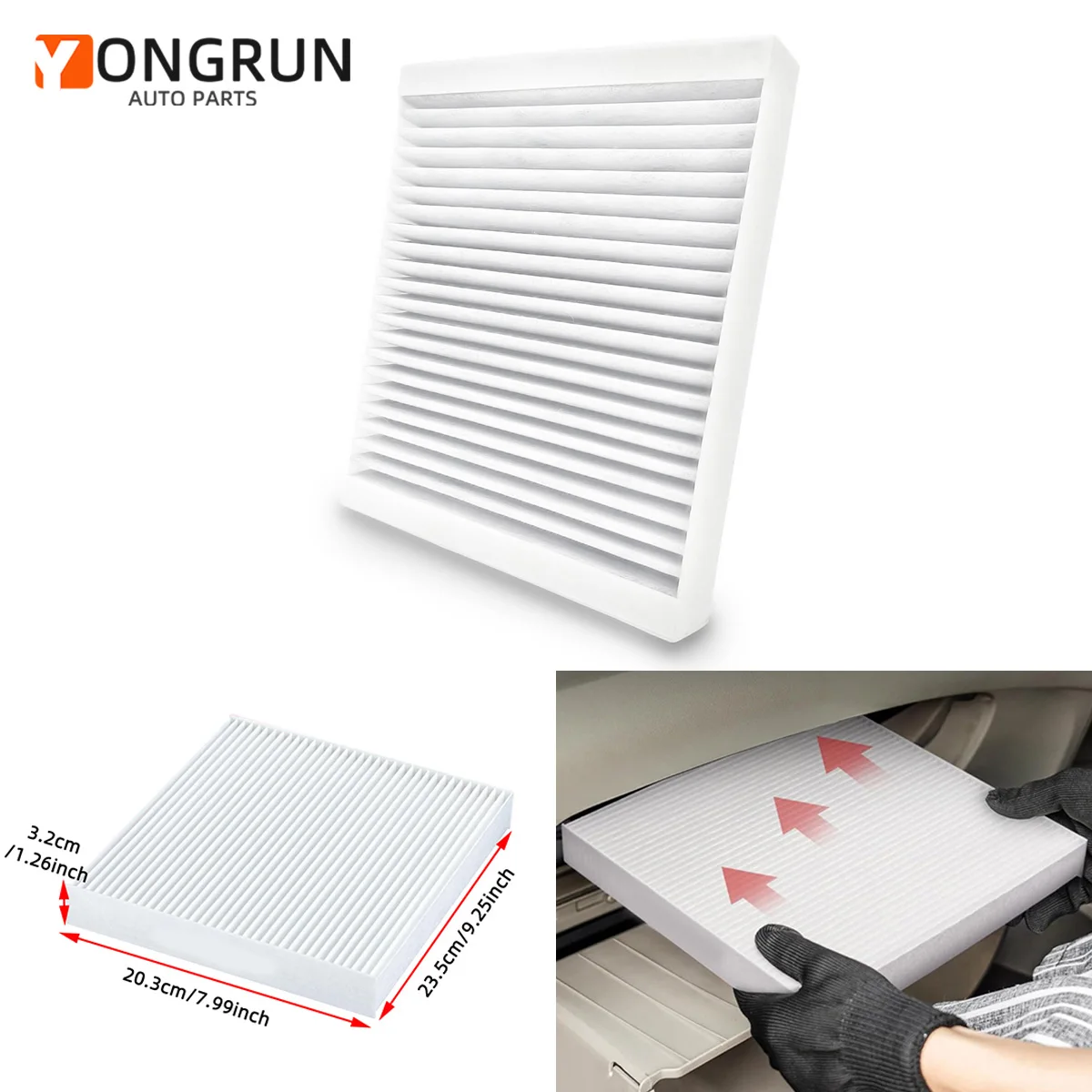 

Автомобильный фильтр кондиционера подходит для Buick, сменный Aq1164c Fpcf10775 Xc36154c 1808246 ПК-121 13271190 13271191