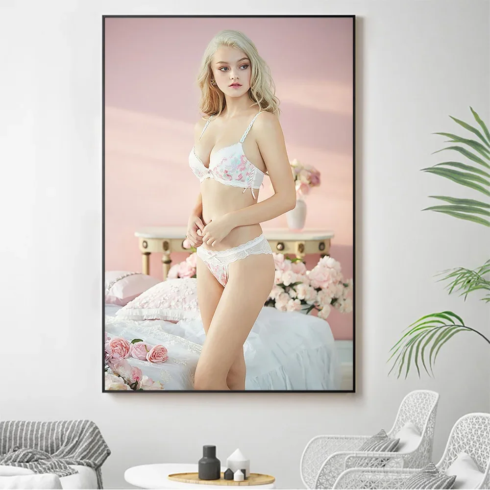 

Настенный постер из шелковой ткани Lexi Graham, сексуальная модель, звездное искусство, украшение для дома, подарок