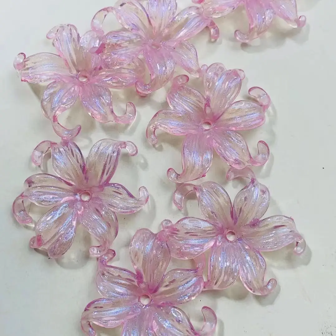 50PCS Night Light Iris Ocean Flower DIY Handmade Three Dimensional Petal Decoration Ornament Floral Art Crafts