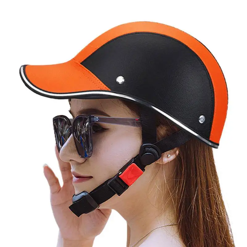 Baseball Caps Style Motorcycle Half Helmet Safety Hard Hat For Cafe Racer Chopper Scooter Half Face Vintage Summer Caps