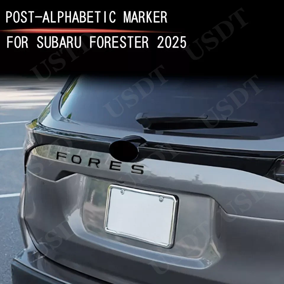 Car Emblem Badge Logo Sticker Tailgate Insert Letters Fit For Subaru Forester 2025 2026 Badge 3D Raised Emblem