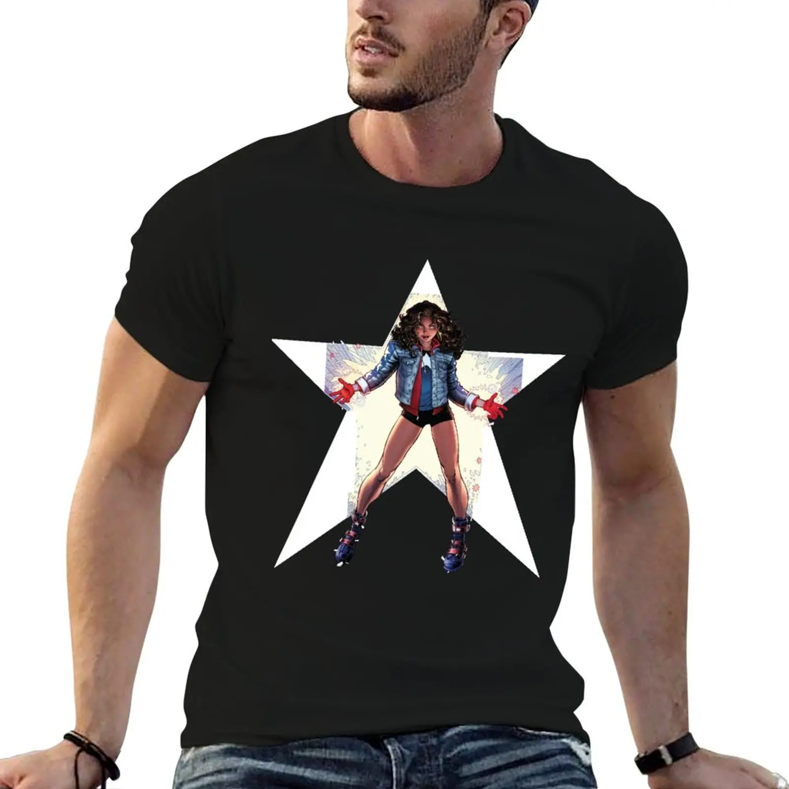 america chavez T-Shirt funny shirt cotton plus size tops mens designer clothes