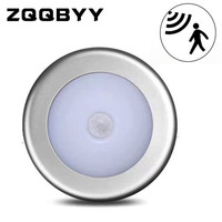 LED Motion Sensor Night Light Human Body Induction Wireless Detector Automatic PIR Light On / Off For Home Bedside Lighting