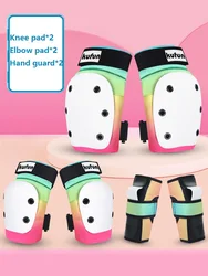 Kufun Protector Sport Protective Gear Set Knee Pad Elbow Skateboard Skating Girls Boys Pink Men Woman Inline Roller Skate Hard