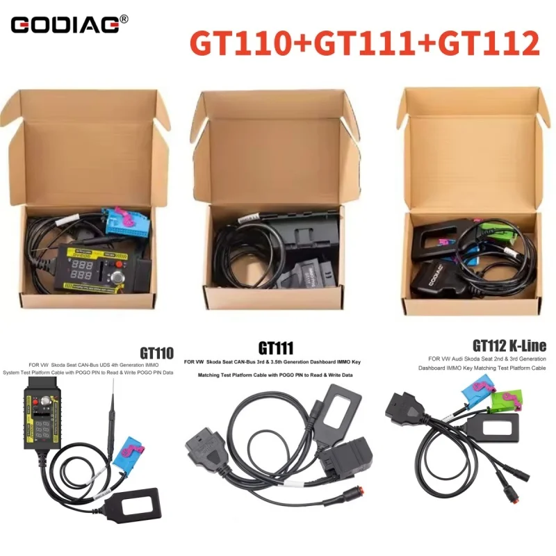 

Для испытательных платформ VAG GODIAG GT110 + GODIAG GT111 + GODIAG GT112 для VW CAN-Bus UDS 4-го поколения кабель испытательной платформы системы IMMO
