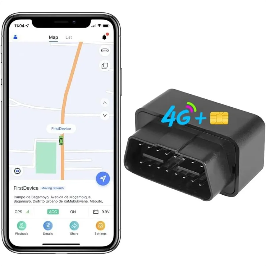 

Eishongjoyc4GOBD 2 Car GPS Tracker for Vehicle Car Truck Free APP for iOS Andriod No Activation fee. AntiTheft Alarm Tracking D