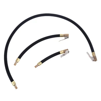 10/20/40/60cm mangueira de ar do carro inflator de pneus auto-travamento mandril de ar válvula de pneu rosca fina 0.305 