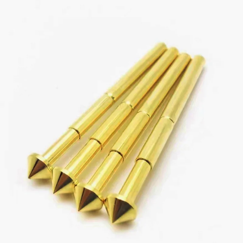P125-E P125-E2 PCB Test Spring Test Pin Probe Test Tool 33.35mm 2.02mm 2.50mm Nickel Plating Gold Plating Conical Needle Pogopin