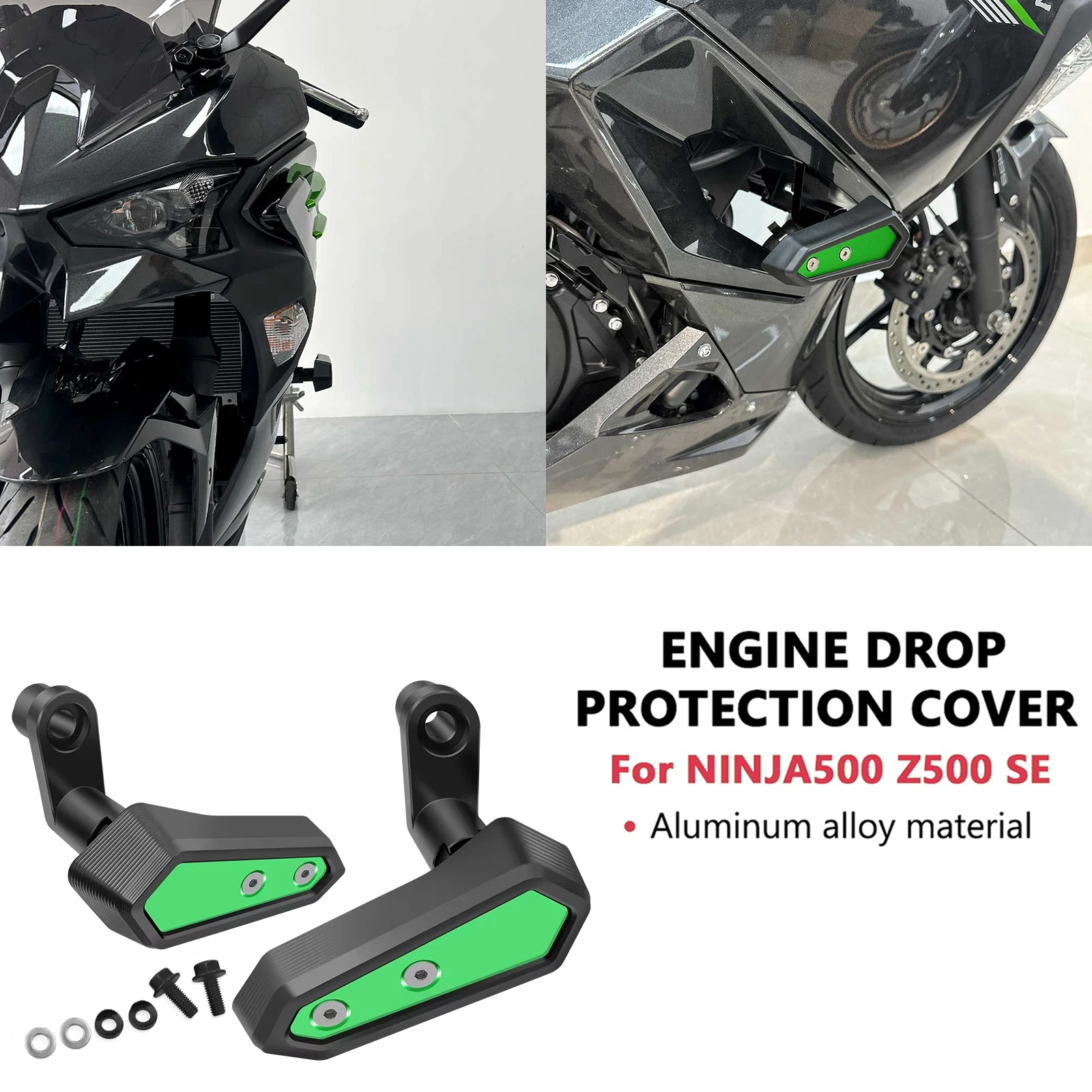 For Ninja 500 Z500 SE NINJA500 2024-2025 Motorcycle Falling Protection Frame Slider Fairing Guard Anti Crash Pad Protector