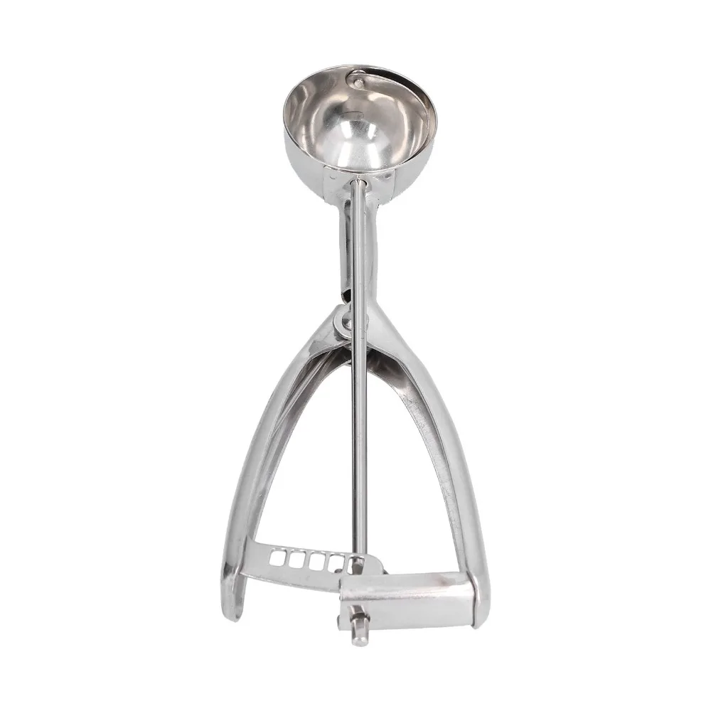 Stainless Steel Ice Cream Scoop 4/5/6 CM Diameter Trigger Release Ice Cream Ball Spoon Large Size Manual Digging Spoon For Home