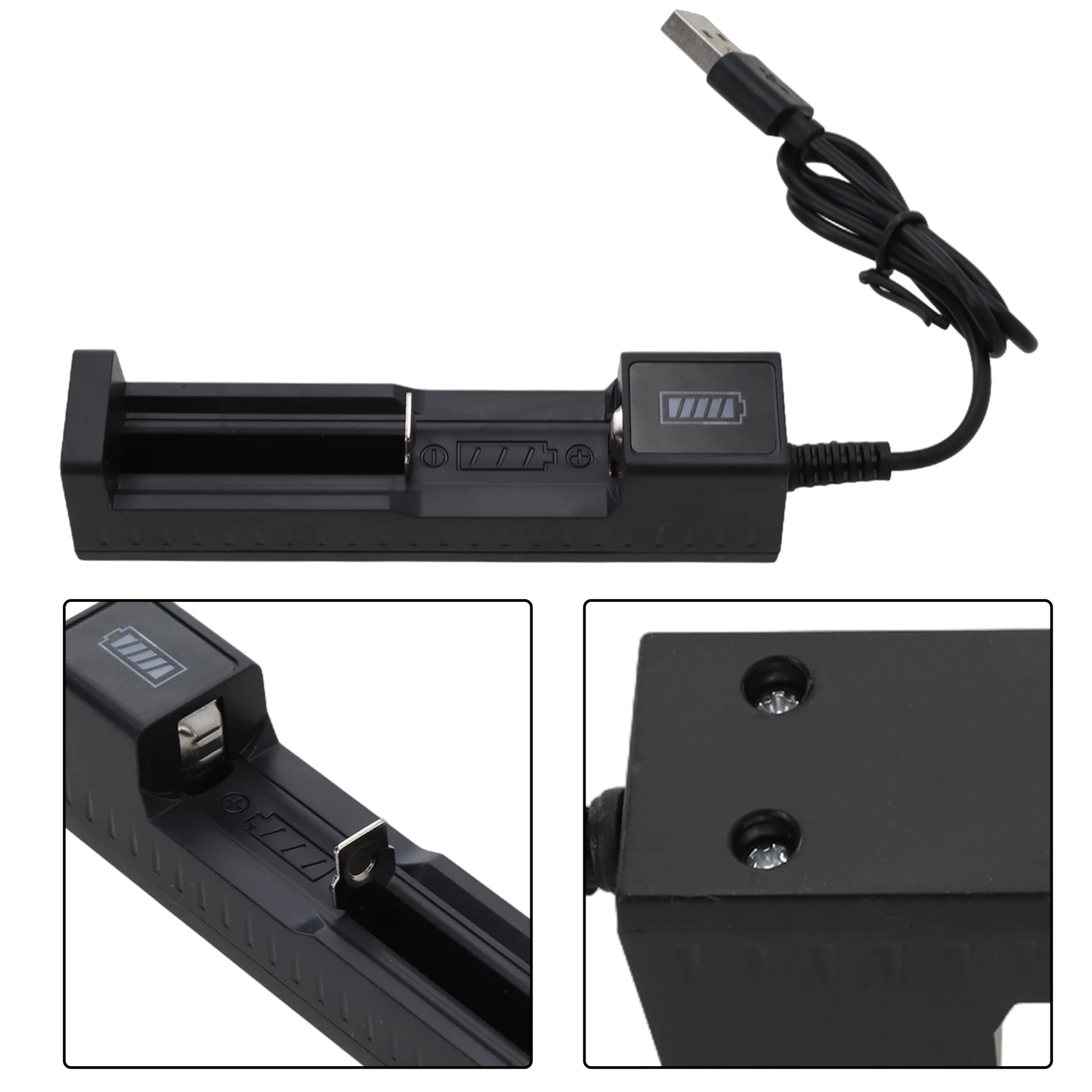 USBケーブルバッテリー充電器,4.17-4.2v dc 16340 14500 26650 v,新品,高品質
