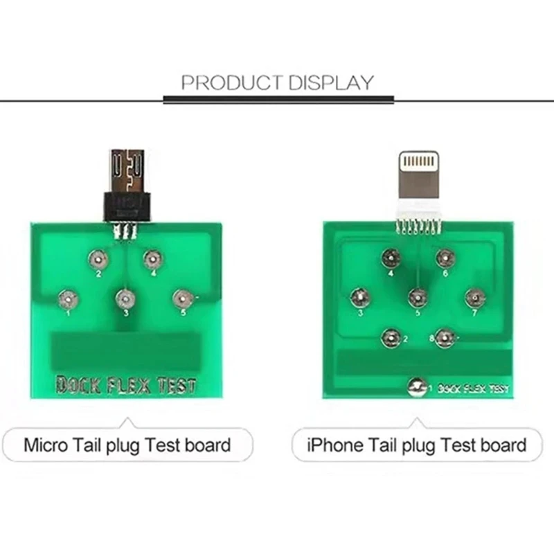 OSS Team Micro USB PCB Test Board Charging Dock Flex Tester For iPhone U2 Andorid Type-C Smartphone repair Easy Testing Tools
