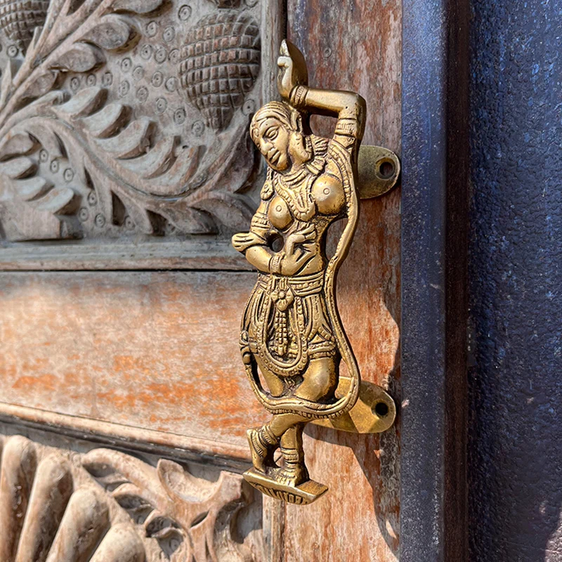 Handmade Brass Dancer Cabinet Door Handle