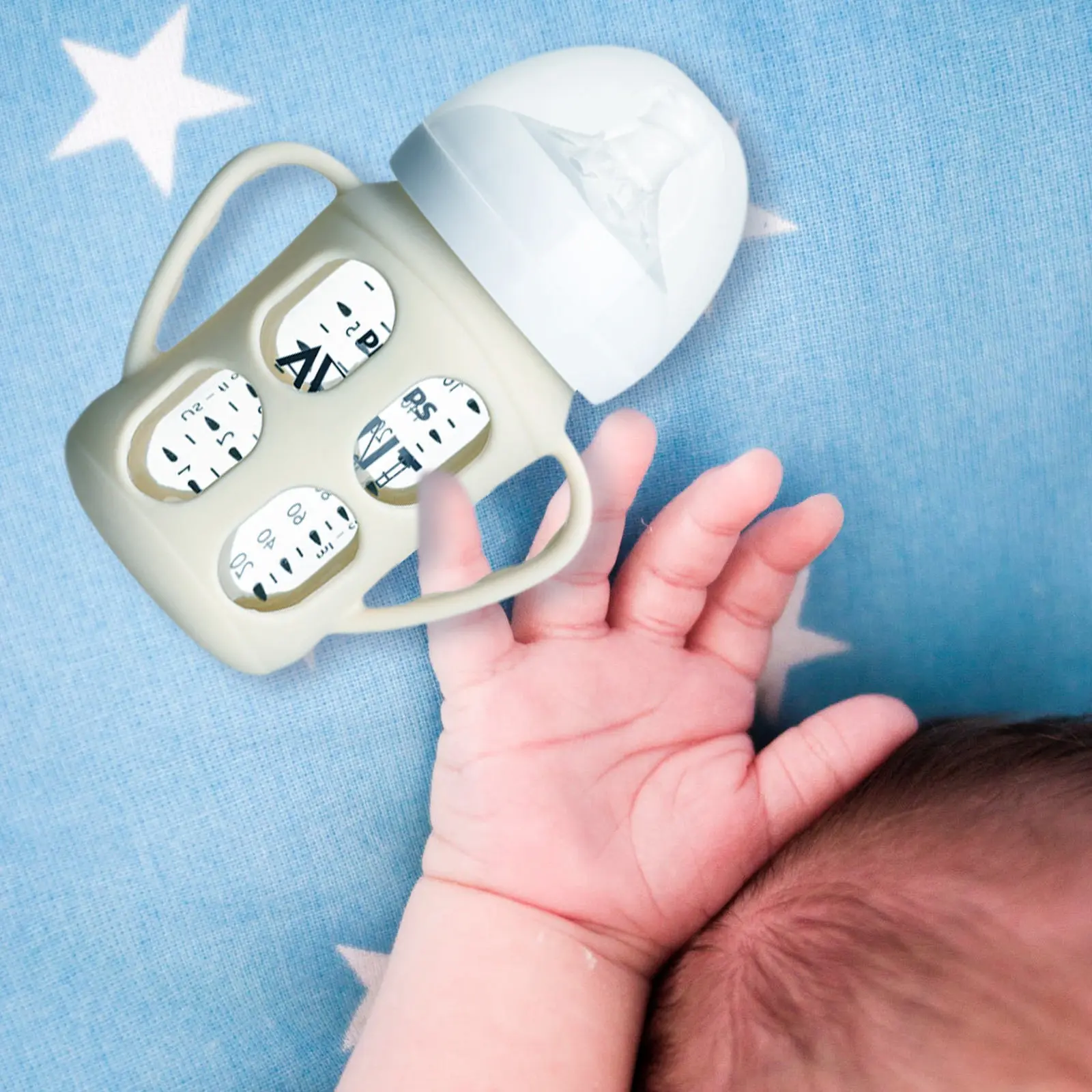 

2pcs Anti-Drop Baby Bottle Cover Lightweight Portable Nursing Sleeve For Infant Milk Bottles Protective Case Creative Decoration