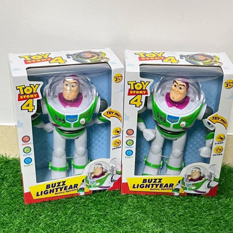 Disney w magazynie Toy Story detektyw Woody Tracy zabawki Buzz Lightyear świecące zabawki filmowe lalki ręcznie robione zabawki modele prezenty