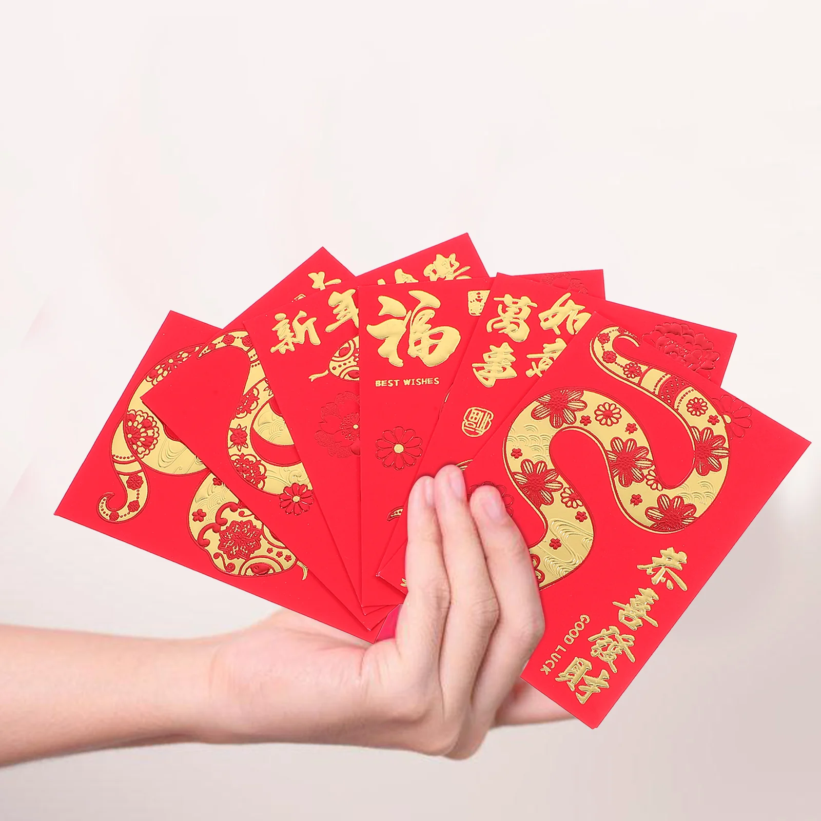 36 Pcs Chinese New Year Hongbao Red Envelope Money Bag Wedding Snake Lucky Pocket Decorations