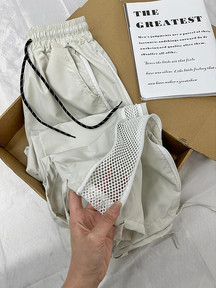 

Ice Silk Men's Summer Thin Casual Pants Breathable Cool Feeling Loose Fit Straight Leg Qui Dry Spor Sle Trousers