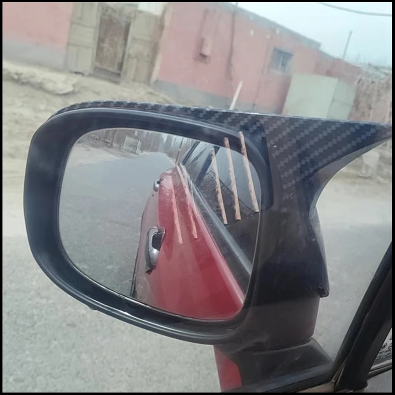 

For Honda Civic Sedan 9th 2012-2014 Rearview Mirror Cover Cap Housing Sticker Trim With Horn Auto Parts Styling Car Accessories