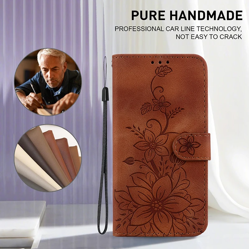 Funda tipo billetera con soporte para Xiaomi Redmi Note 11T 11 11S 10 9 Pro Plus 4G 5G Note 7 7S 8 8T Lite, cubierta de cuero protectora 2