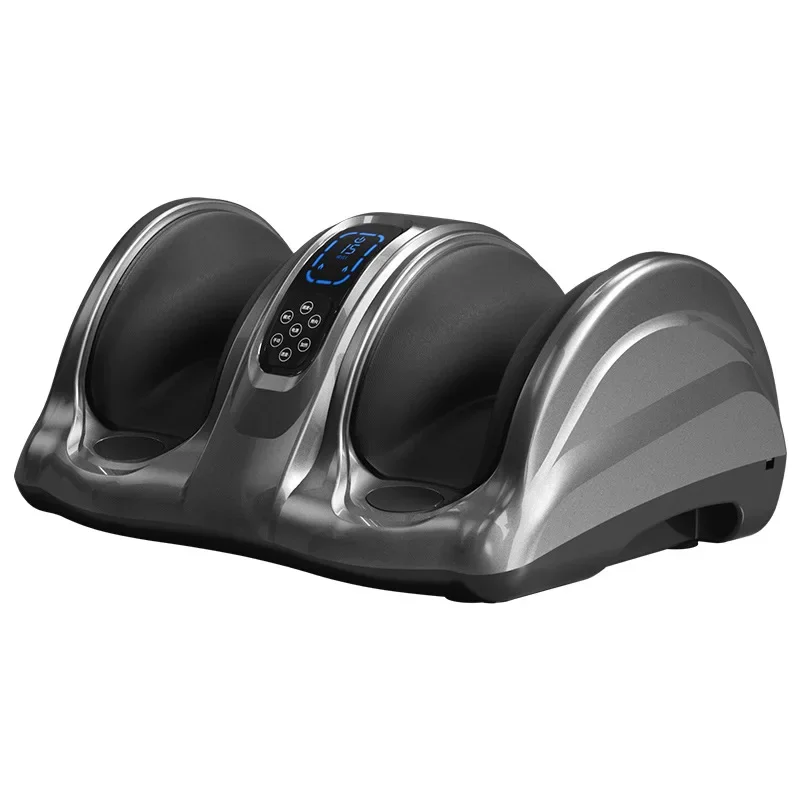 Masajeador de compresión caliente para amasar, Masajeador automático muscular, masaje de pies musculares, pantalla de cristal líquido, bolsa de aire, masajeador de piernas