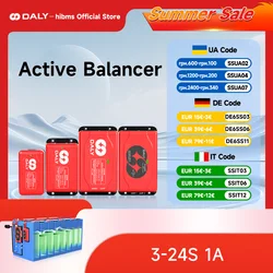 Daly BMS Active Balancer LiFePO4 ecualizador de batería 24V Equalizador de batería Placa de equilibrio 1A 3S 4S 6S 7S 8S 10S 100A BMS inteligente