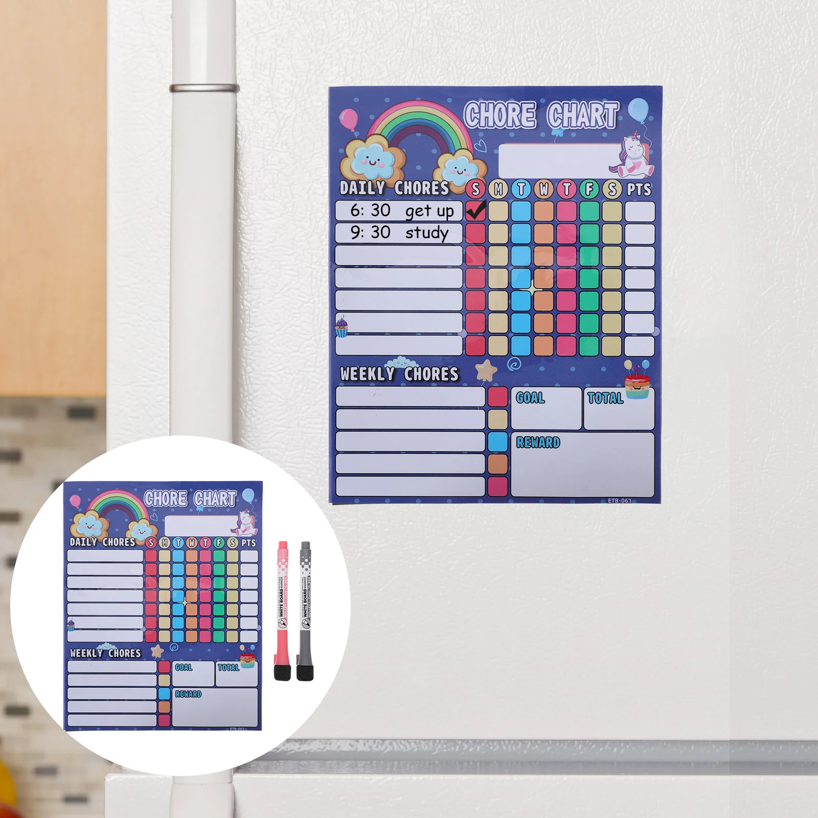 Magnetic Calendar Behavior Sticker Charts Table Refrigerator School Calendars