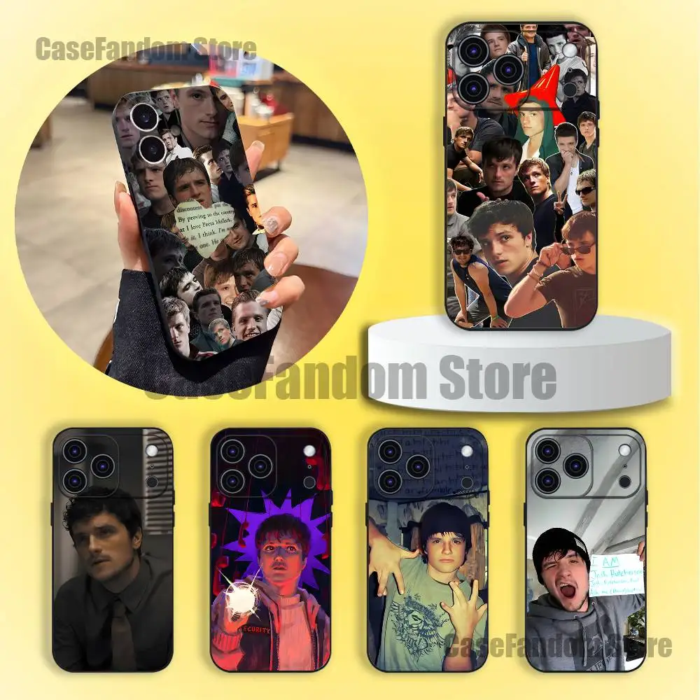 

J-Josh Hutcherson Wear-resistant Phone Case For iPhone 17,16,15,14,13,12,11,Pro,Max,Plus Black Soft Cover