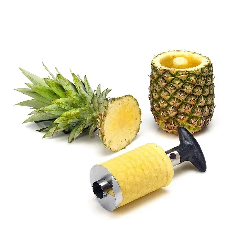 New Pineapple Corer Slicer Stainless Steel Plastic Pineapple Peeler Cutter Cores Easy Remover Fruit Paring Knife Kitchen Tools