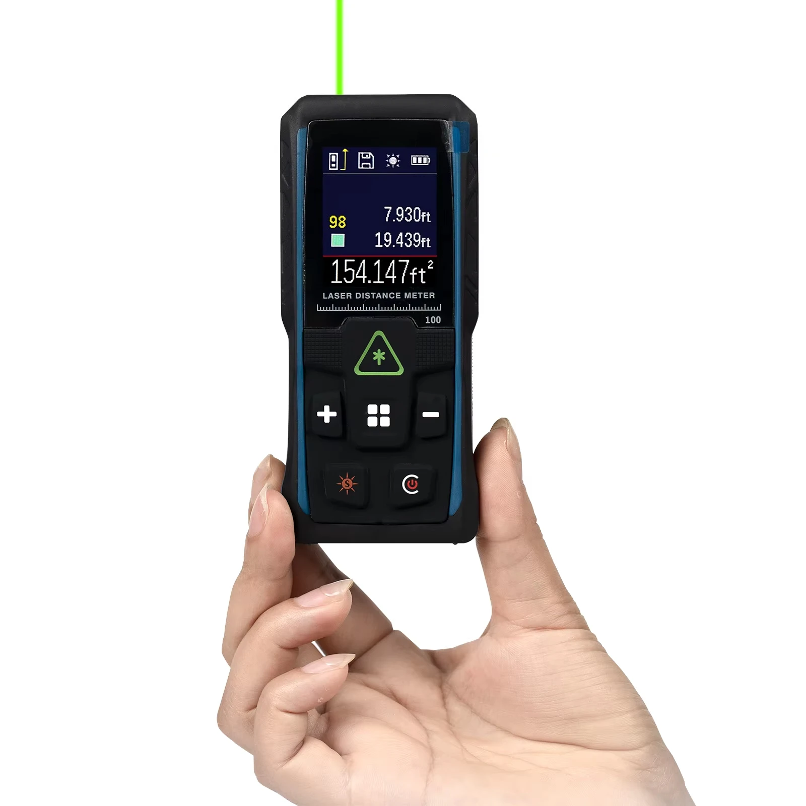 Discount Price Green Laser Distance Meter 100m Long Range Multi-Function Laser Measure with Color Screen