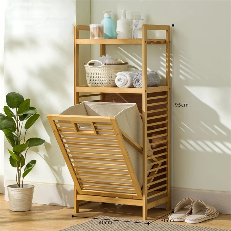 

2 Tier Laundry Hamper Basket with Removable Baskets, Laundry Sorter, Room Shelves, Bedroom and Bathroom