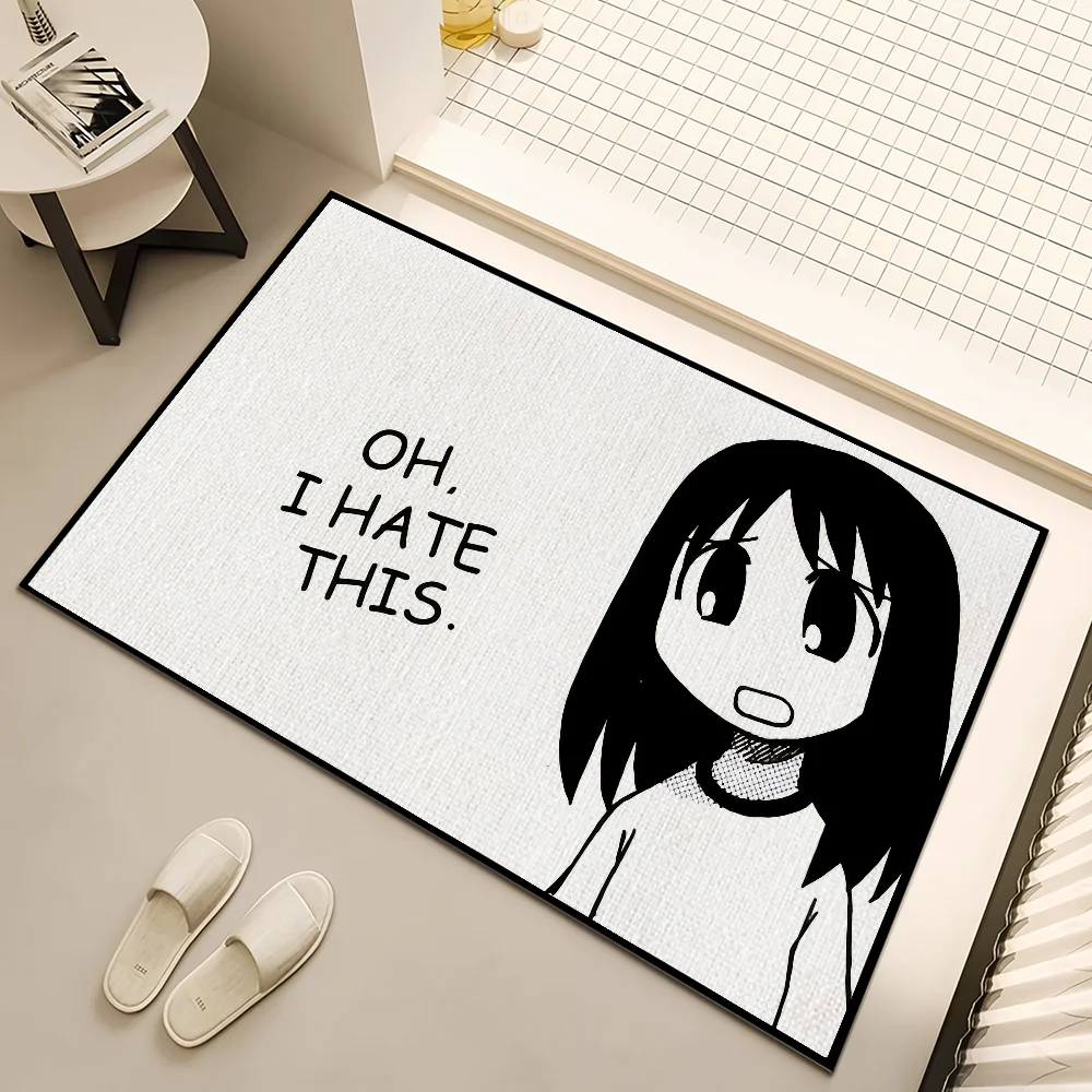 المضادة للانزلاق المطبخ A-Azumanga غرفة نوم الفن اليدوية معنقدة البساط أوساكا السجاد المانغا غرفة المعيشة ديوه مدخل A-Ayumu الديكور