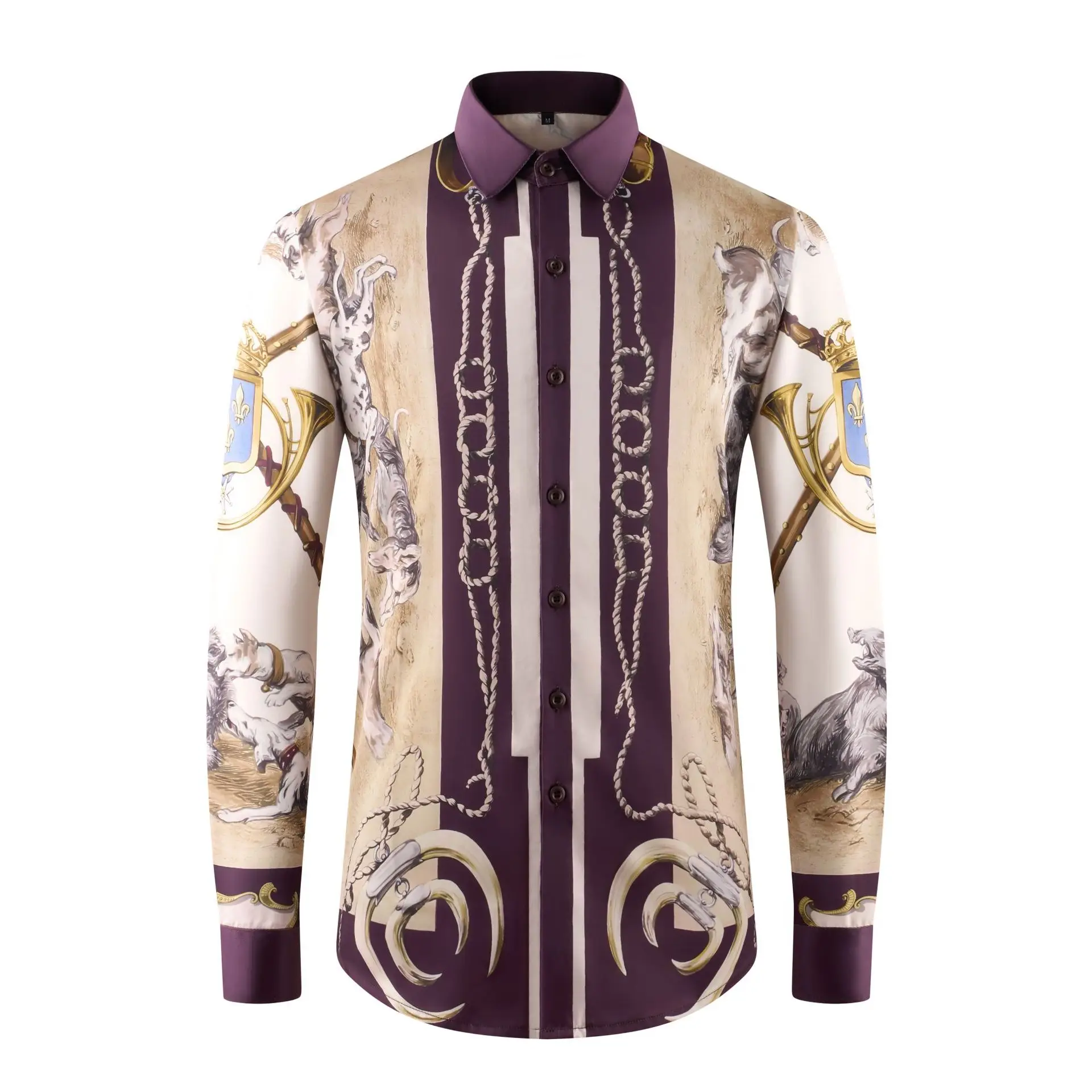

Роскошная брендовая мужская рубашка с 3D принтом, модная повседневная социальная рубашка с длинными рукавами, тонкая уличная одежда, вечерние смокинг, блузка, мужская одежда