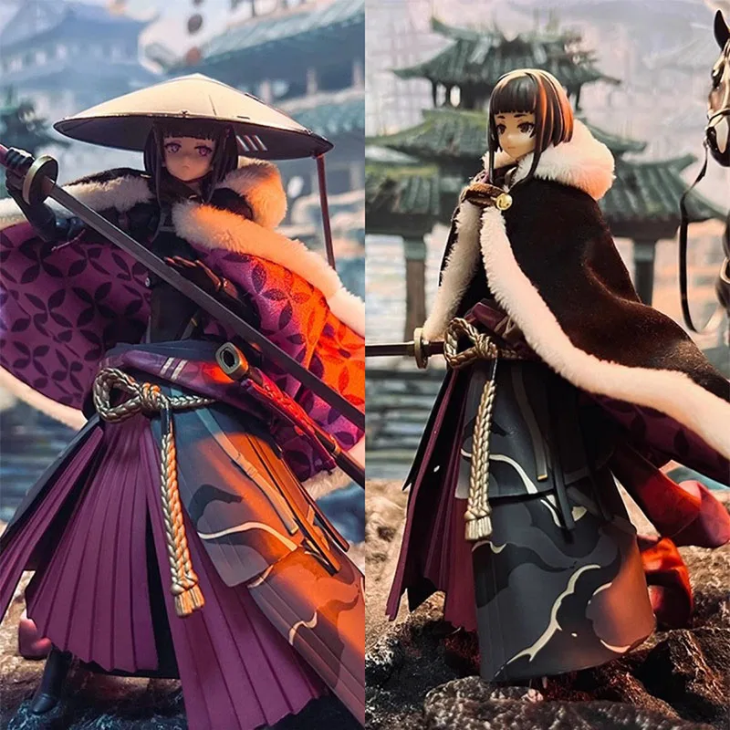 

In Stock 1/12 Scale Fashion High Quality Black With Furry White Border Matching Cape Fit 6inch Action Figure Model Toys