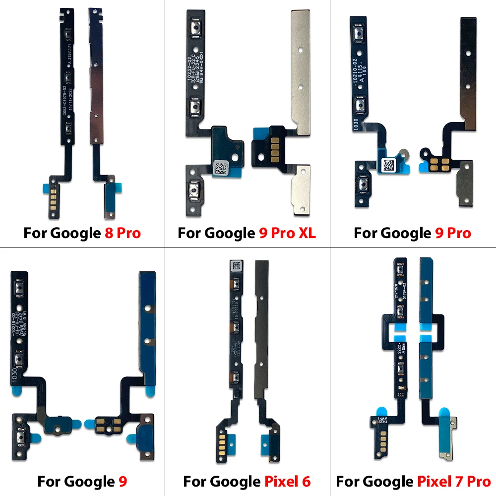Power Switch On/Off Button Volume control Key Button Flex Cable For Google Pixel 5 5A 6 6A 7 7A 8 9 Pro XL image 5