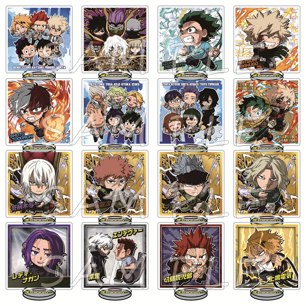 My Hero Academia 10cm Acrylic Stand Figures Keychain Anime Desktop Tabletop Ornament Otaku Fans Collectible Gift