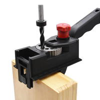 Adjustable Wood Dowel Punch Locator Aluminum Pocket Hole Jig Doweling Jig Kit Cabinet Hole Drill Guide Tool ith 6/8/10mm