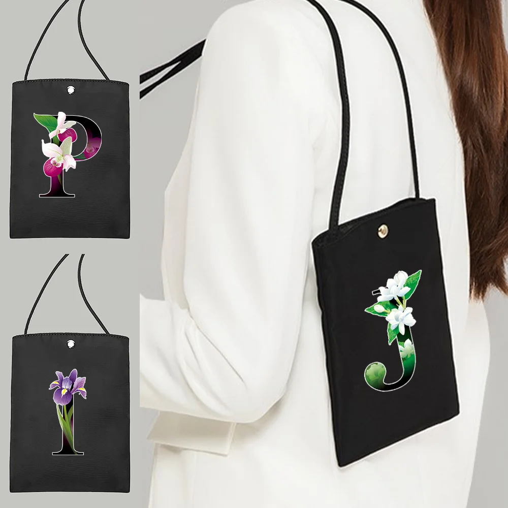 

Flower Color Print Mobile Phone Bags Women Wallets Big Card Holders Wallet Handbag Purse Clutch Shoulder Crossbody Bag Lady Bags