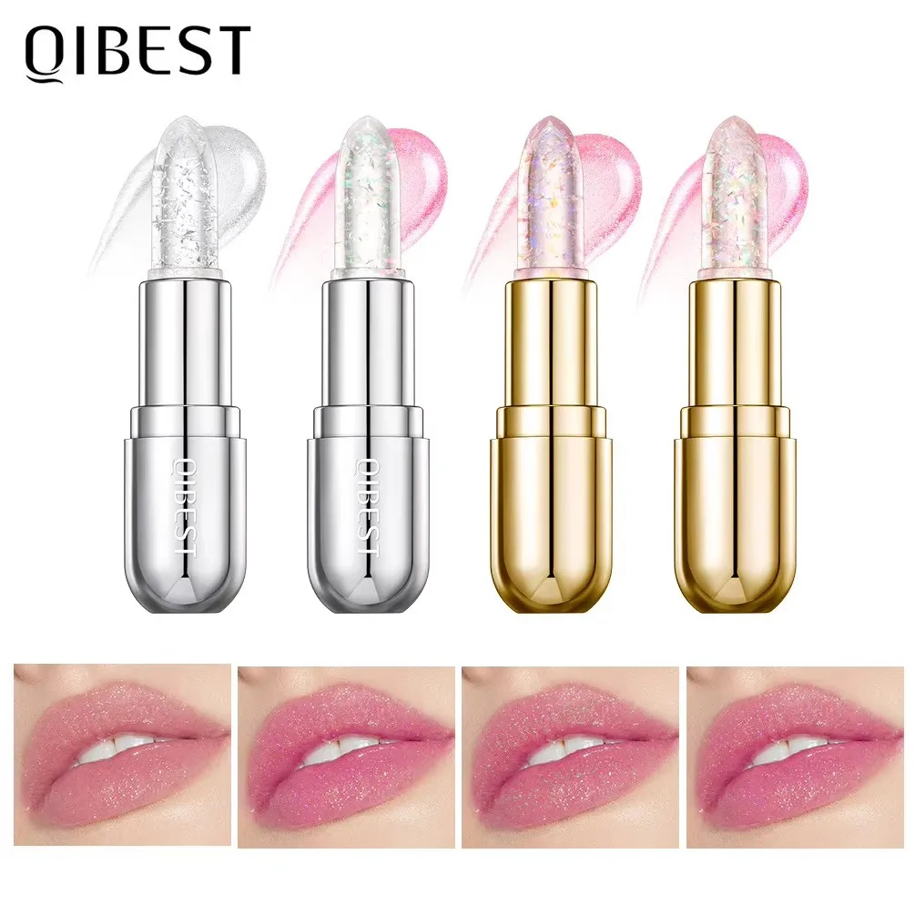 Jelly Temperature Bálsamo labial que cambia de color Taza antiadherente y antiadherente Lápiz labial Hidratante y aclarador Brillo de labios sexy.