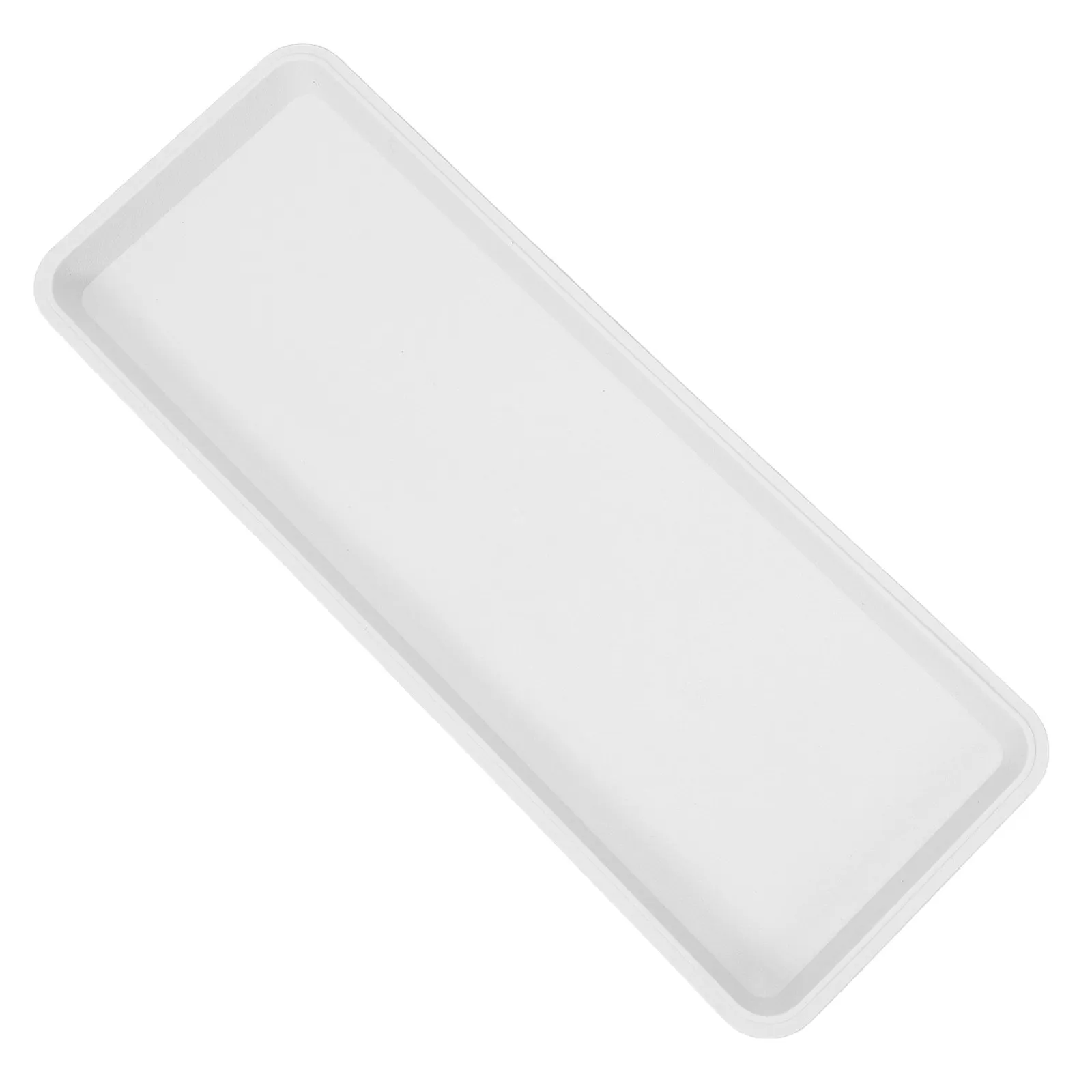 Rectangular Plastic Plant Tray Flowerpot Water Tray White Sturdy Drip Catcher for Indoor Outdoor Garden Office Windowsill Plant