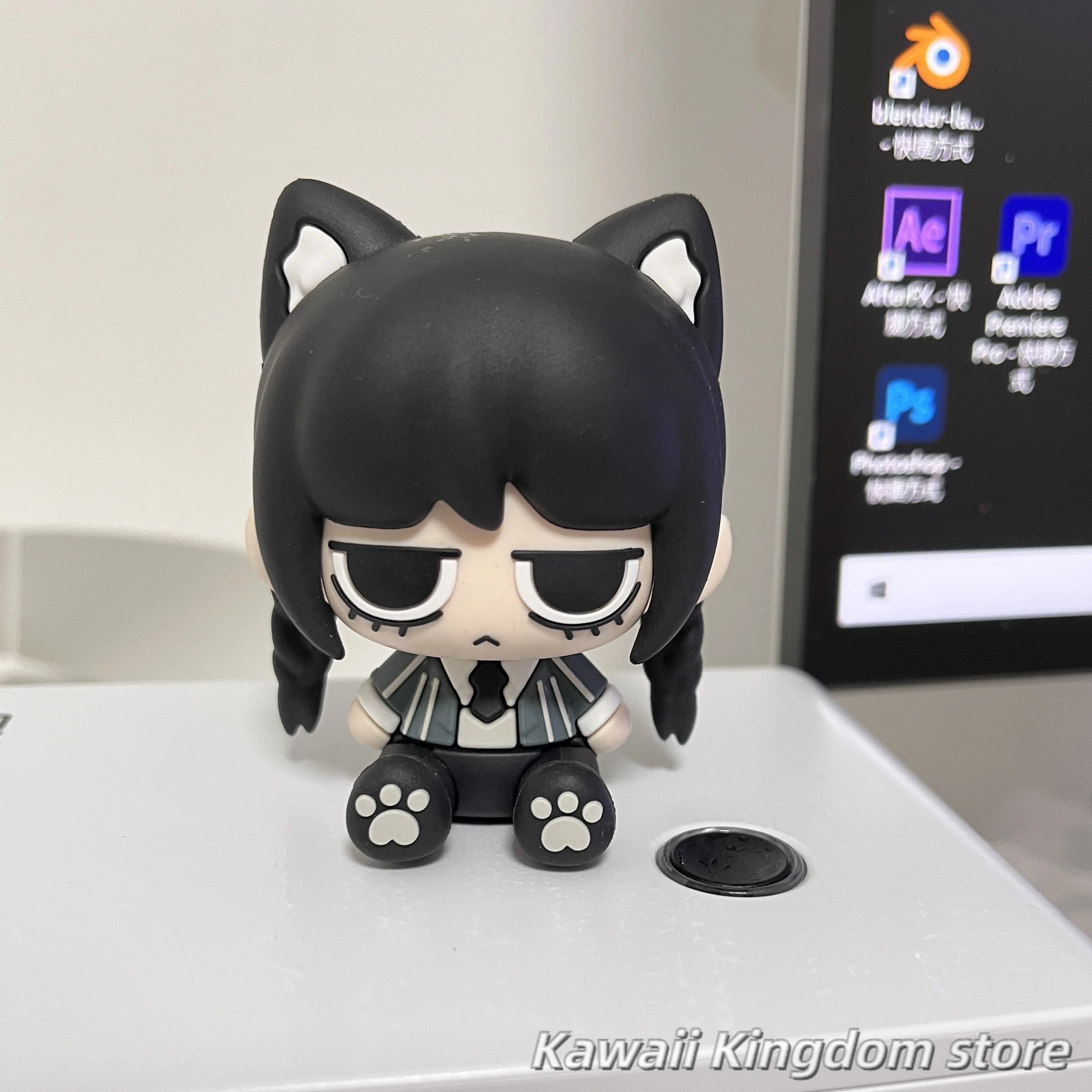 الأربعاء أنيمي PVC حامل الموقف زخرفة شخصيات كرتونية تمثال عمل الشكل لعبة المنزل 7 سنتيمتر #1