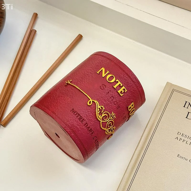 بسيطة الرجعية كتاب حامل قلم سطح المكتب مكتب صندوق تخزين قلم رصاص عرض كوب عالية السعة صندوق أدوات مكتب الملحقات