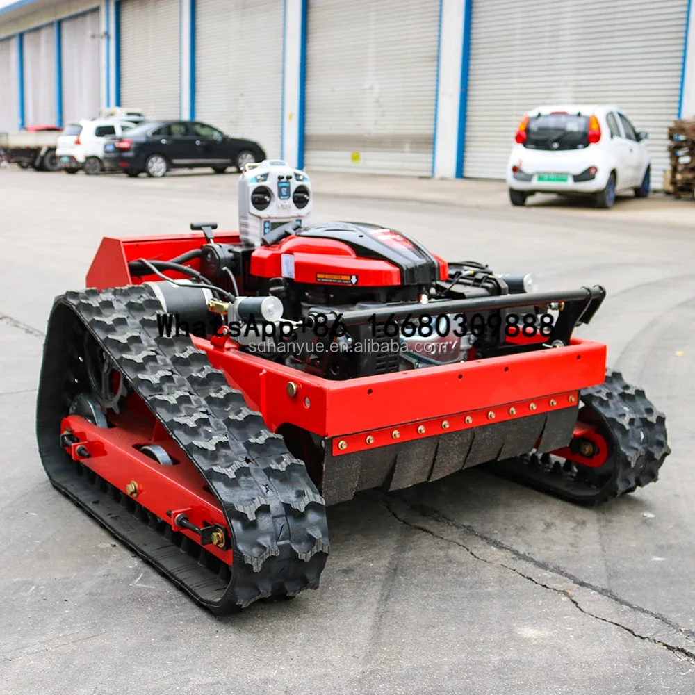 HANYUE Factory price smart 7.5HP rc lawn mower crawler 550mm remote lawn mower With CE certificate