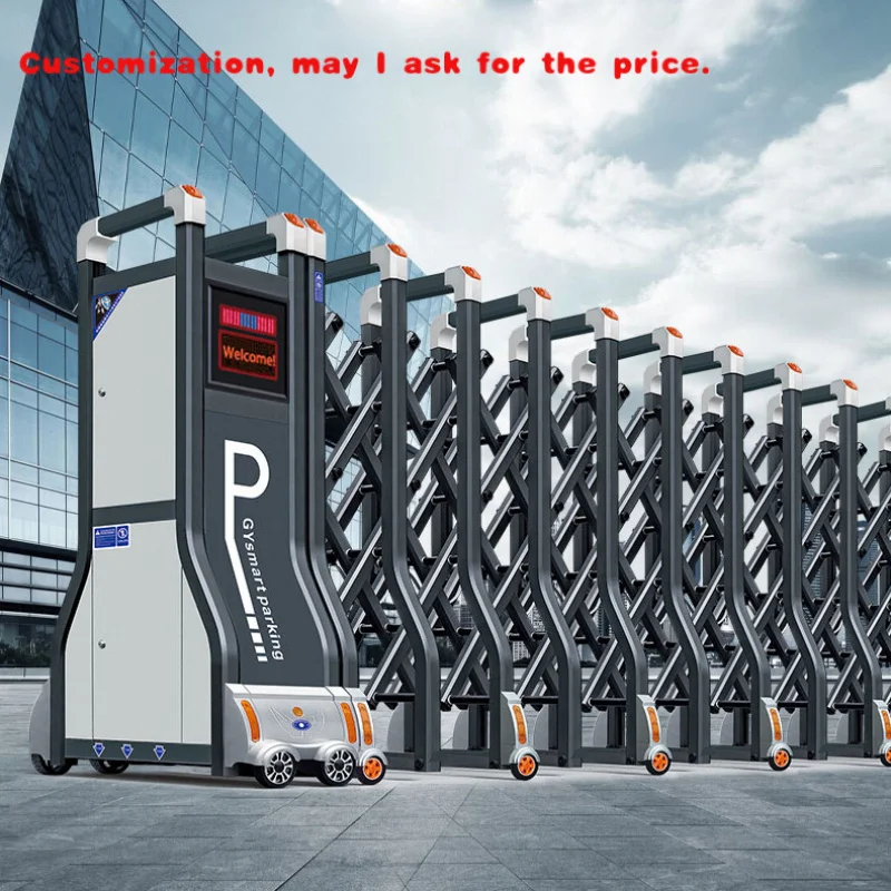 custom.XGY Sliding Gate Remote Control Stainless Steel Industrial Custom Gate Automatic Retractable Fence Customized Si