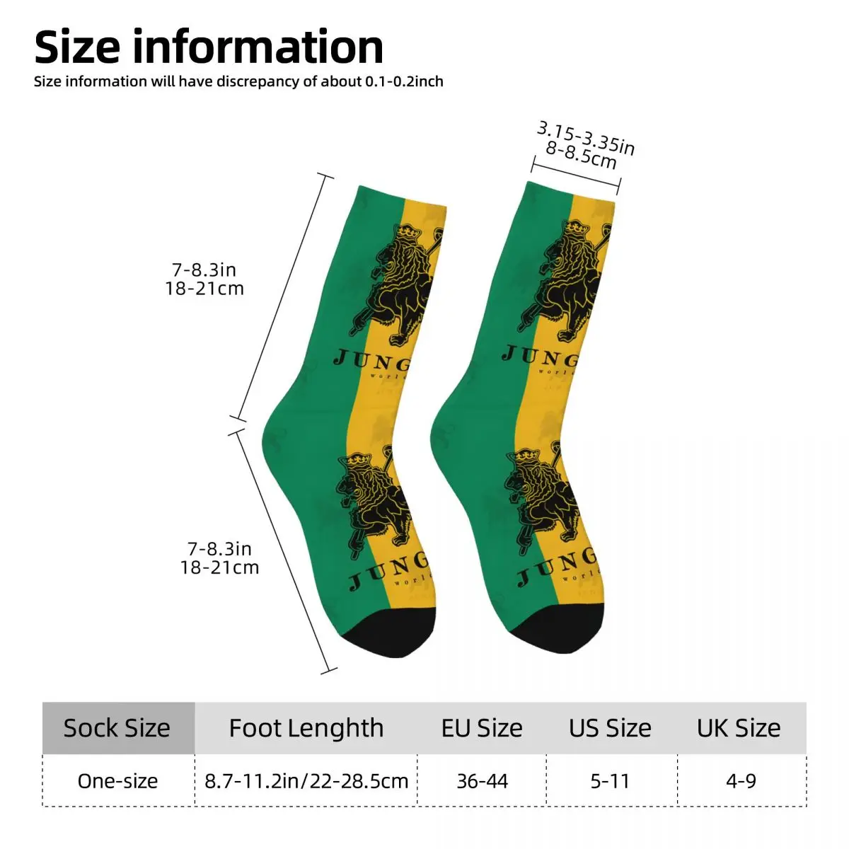 Junglist International Movement ( Lion Of Judah ) Socks Travel 3D Print Boy Girls Mid-calf Sock